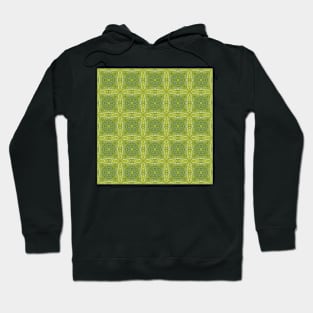 Water Droplets on a Green Leaf Kaleidoscope pattern 3 Hoodie